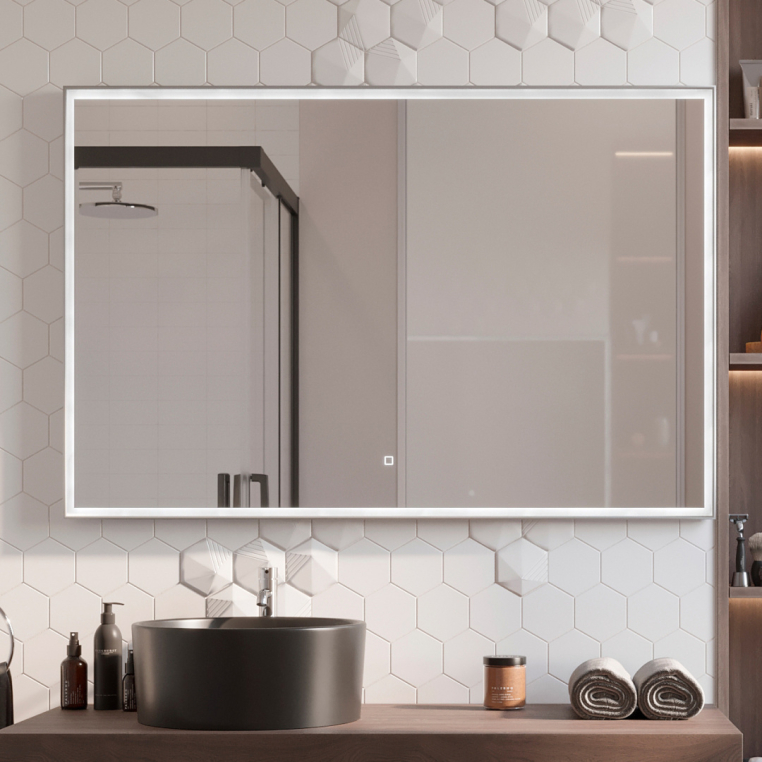 Мебель для ванной Stworki Берген 60 серая с темной столешницей 122, раковина BOCCHI Vessel черная, R