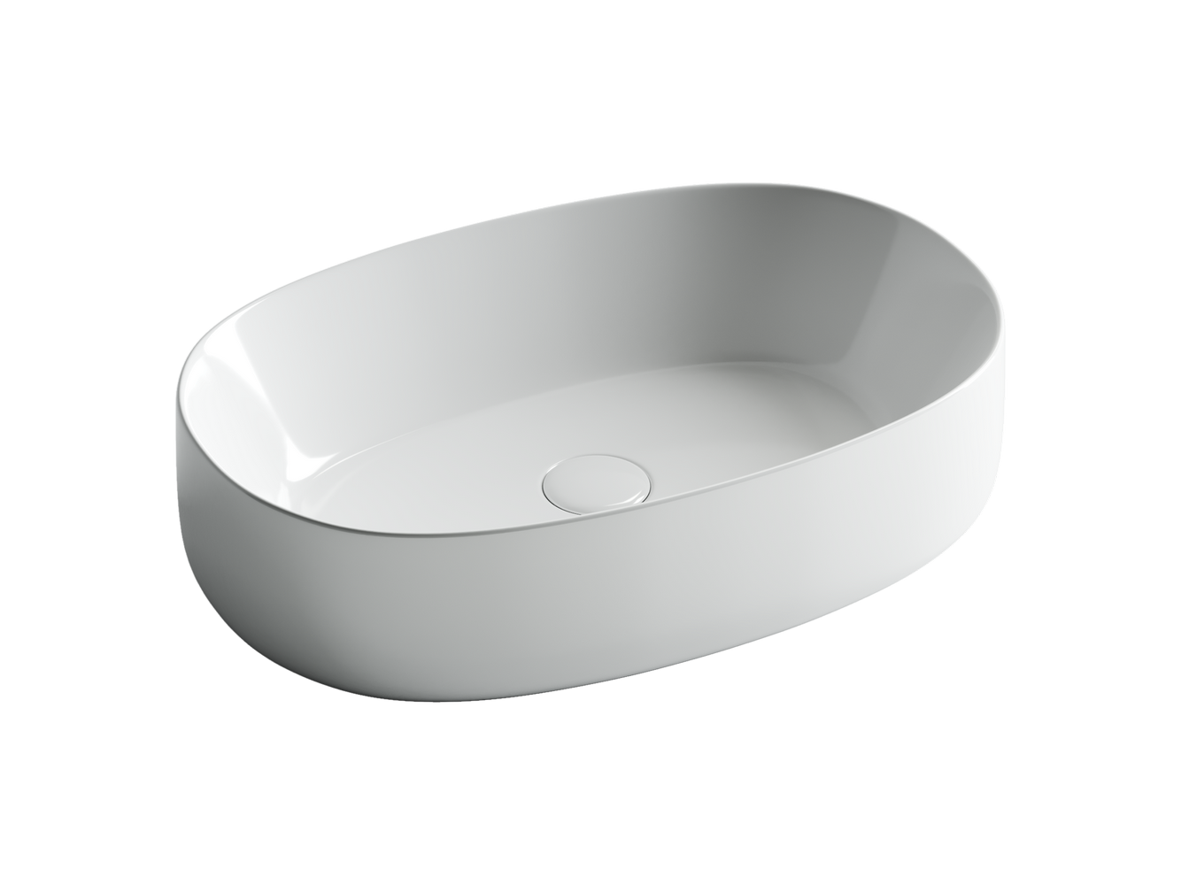 Накладные раковины CERAMICANOVA CN5023 Умывальник чаша накладная овальная Element 540*350*145мм