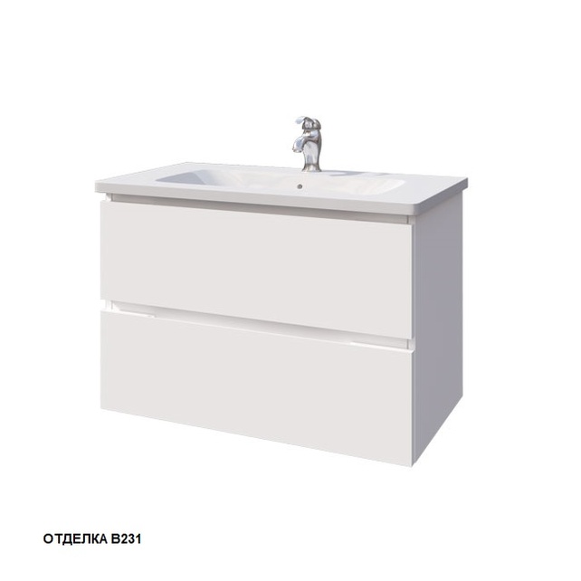 Тумба под раковину Caprigo Sydney 80 см белая 34816-В231