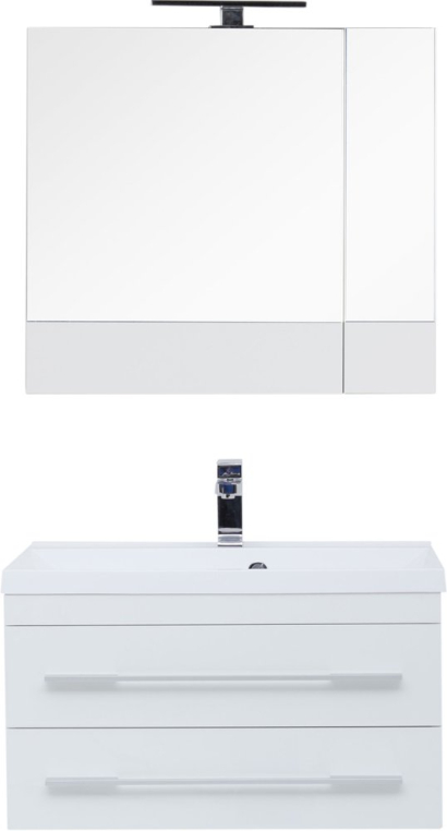 Комплект мебели Aquanet Нота 75 белая (00171487+00281221+165130)