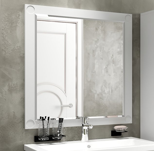 Зеркало Misty Лейла 70 белое (П-Лей02070-011)