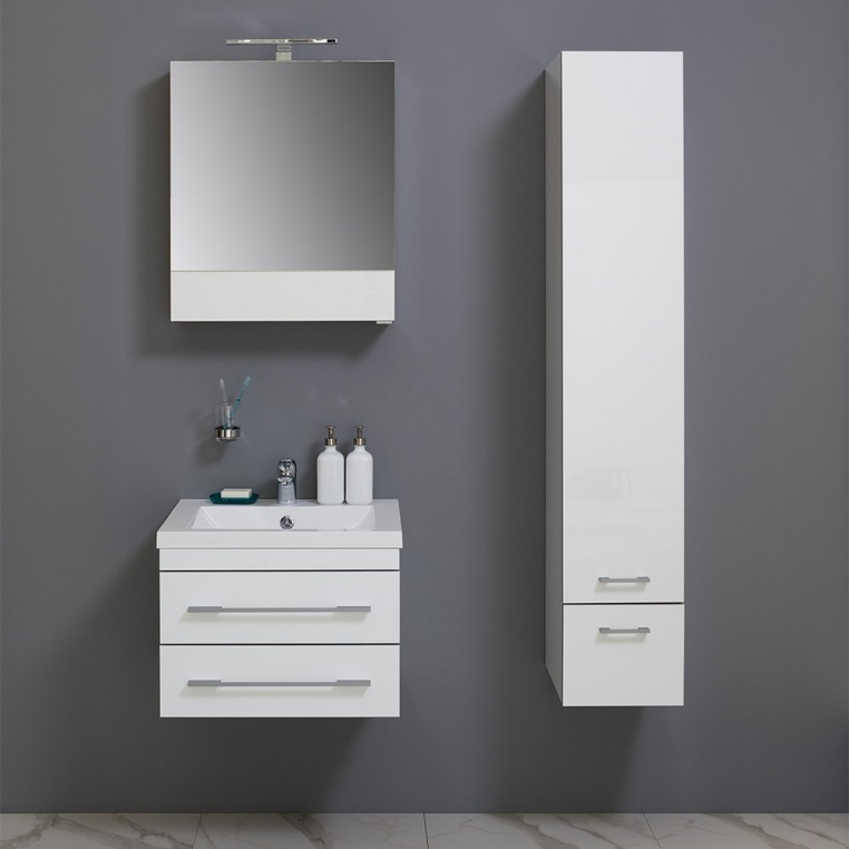 Комплект мебели Aquanet Верона 58 подвесная белая (176667+00281220+175344)