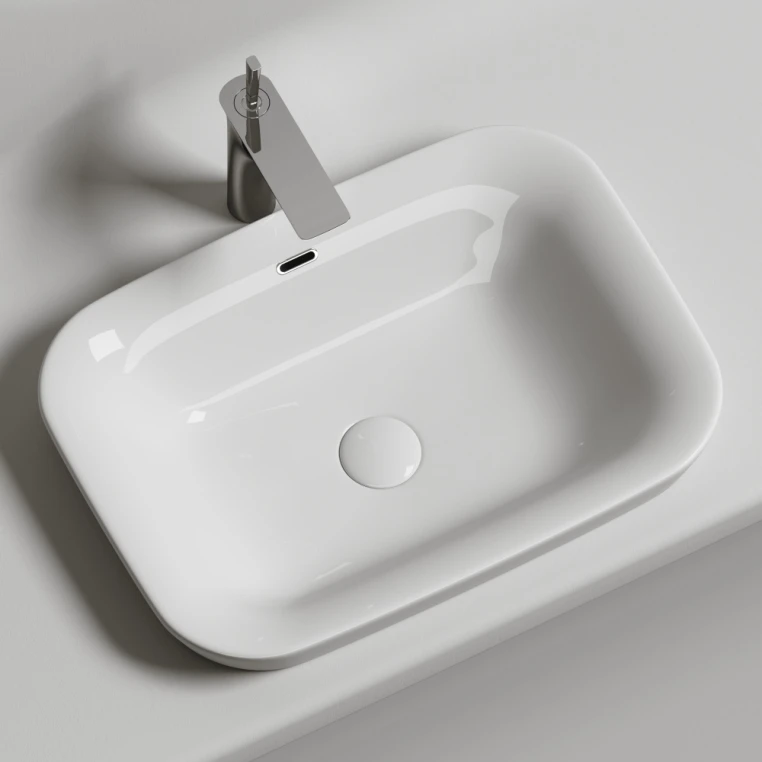 Раковина встраиваемая сверху Ceramica Nova Element прямоугольная CN6041