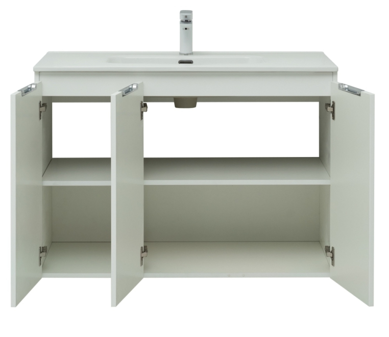 Мебель для ванной Aquanet Алвита New 100 3 дверцы, белый матовый 00274111