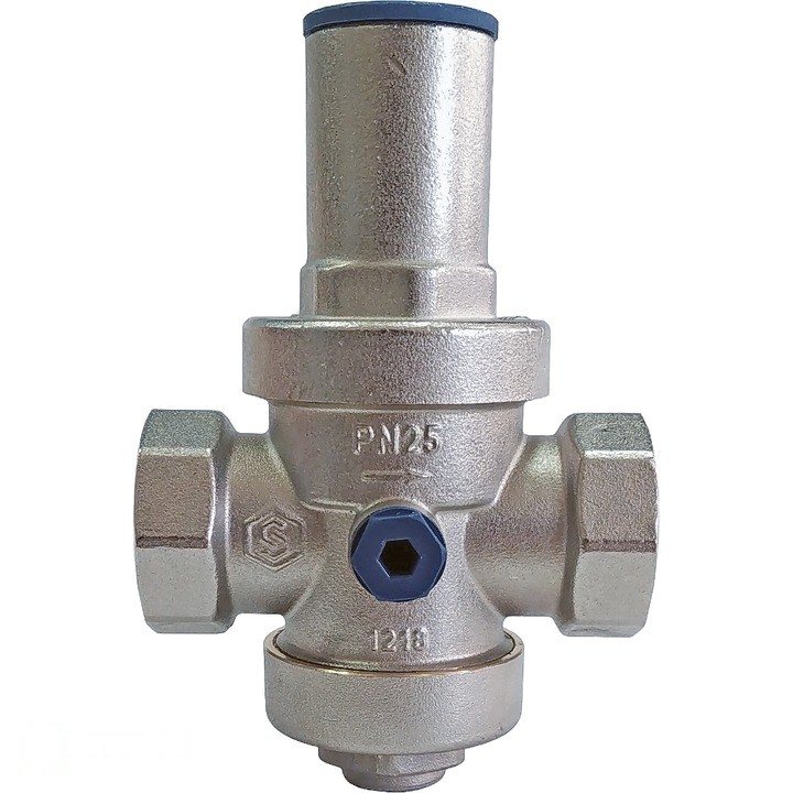 STOUT Редуктор давления PN25 вн/вн 1/2" с выходом под манометр (SVS-1008-000015)