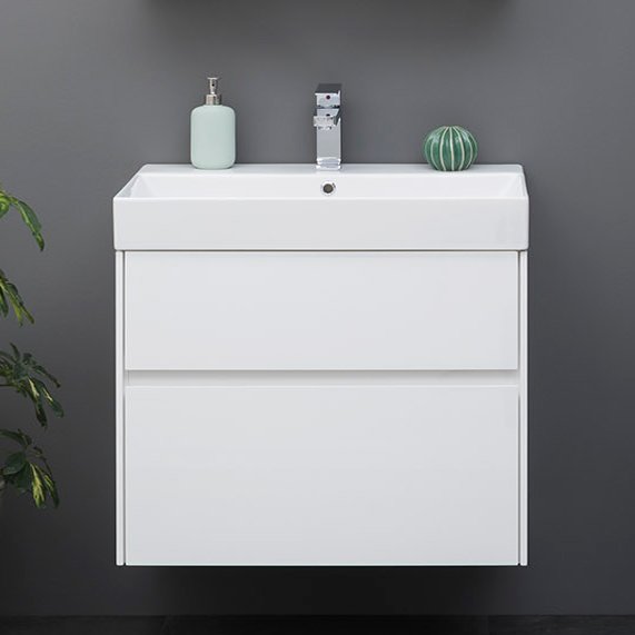 Тумба с раковиной Aquanet Бруклин 70 (203959+00198207)