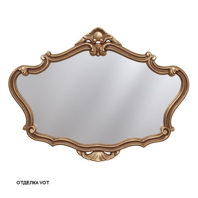 Зеркало асимметричное 92x67 Caprigo PL110-VOT бронза