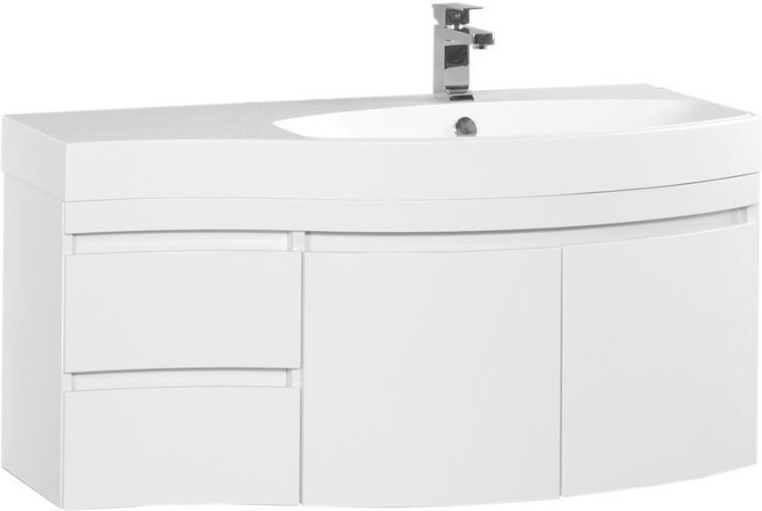 Тумба с раковиной Aquanet Опера 115 R белый (2 дверцы 2 ящика) 00212992