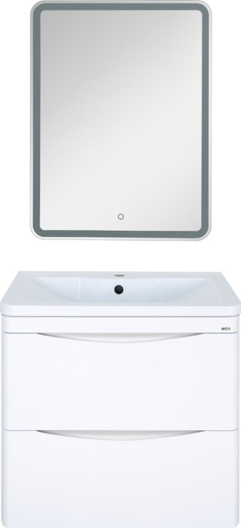 Комплект мебели Misty Атлантик 70 подвесная. белая (П-Атл-01070-011П2Я+4623723685666+П-Ири04060-01СвЛ)