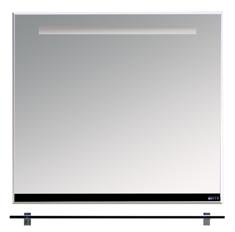 Зеркало Misty Джулия 90 с полочкой 12 мм черное