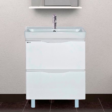 Тумба с раковиной Misty Венера 80 белая (П-Внр01080-012Я+192185)