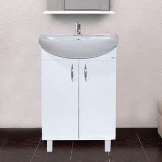 Тумба с раковиной Misty Балтика 70 прямая (Э-Бал01070-011Пр+1.WH20.7.776)