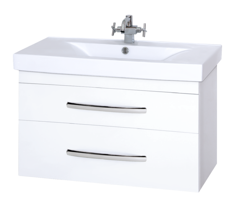 Тумба под раковину Misty Эмилия 70 подвесная белая