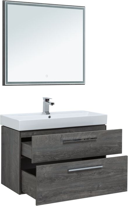 Мебель для ванной Aquanet Nova 90 дуб рошелье (2 ящика) 00243257