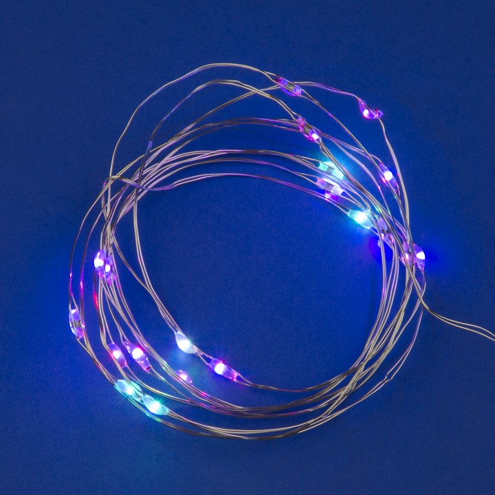 Гирлянда Нить Uniel ULD-S0200 ULD-S0200-020/DTB/3AA/RC RGB IP20 DEW