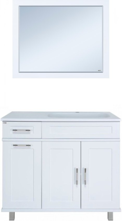 Комплект мебели Misty Купер 90 R с бельевой корзиной (П-Куп01090-012БкП+ФР-00003478+П-Куп02090-012)