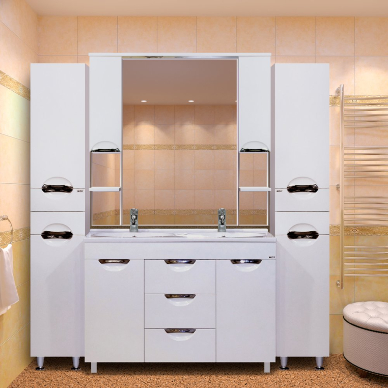 Комплект мебели Misty София 120 с ящиками (П-Соф01120-0113Я+Р-Стп14120-Д2Р+П-Соф02120-011Св)