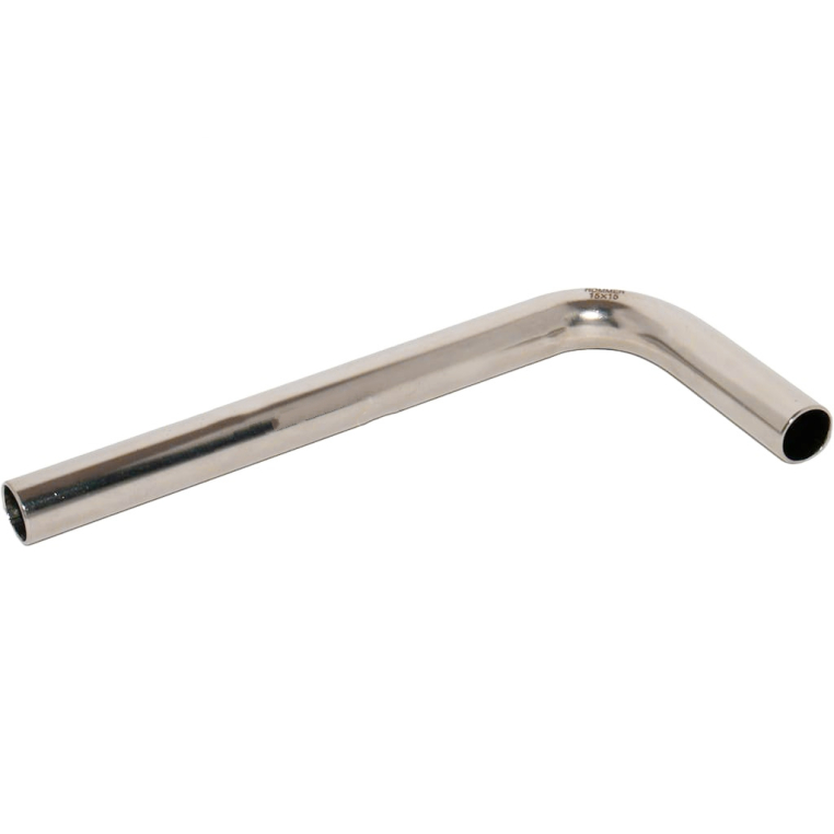 RSS-0008-015100 ROMMER Отвод безраструбный 90° НПр-НПр, 15х100х600, из нержавеющей стали прессовой