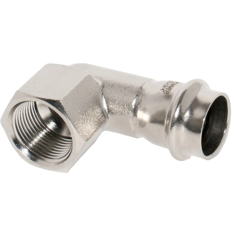 RSS-0009-002212 ROMMER Угольник-переходник ВПр-ВР, 22х1/2, из нержавеющей стали прессовой