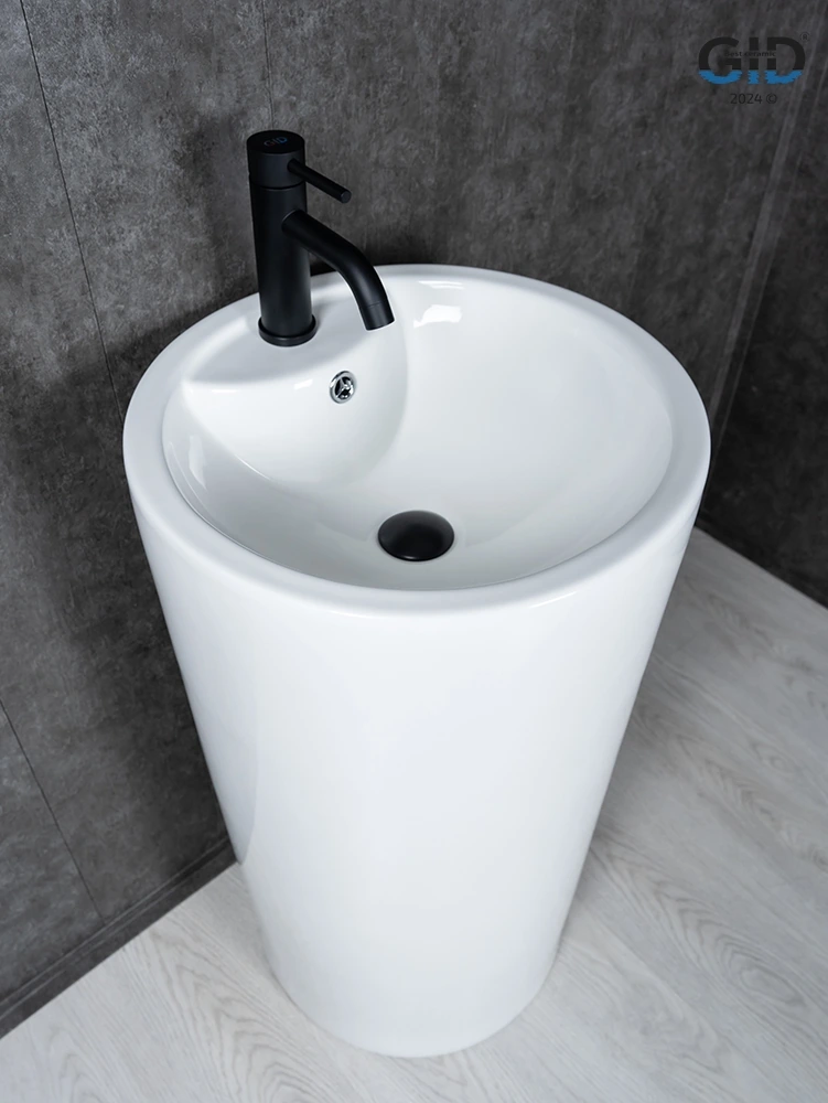 Раковина Gid Nb135 81102 накладная белая 46x46x86