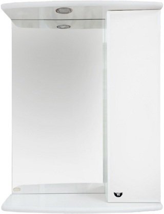 Зеркальный шкаф правосторонний Misty Астра 50 Э-Аст04050-01СвП с подсветкой