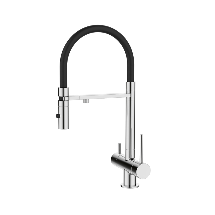 Смеситель для кухонной мойки IDDIS Ace ACESBFFi05 с фильтром и гибким изливом хром