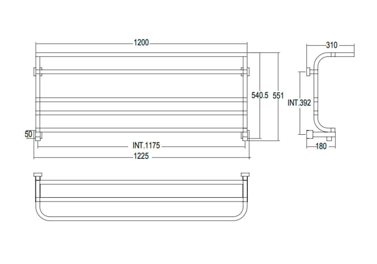 Полотенцесушитель водяной Margaroli Panorama 122x55 73711756CRN хром