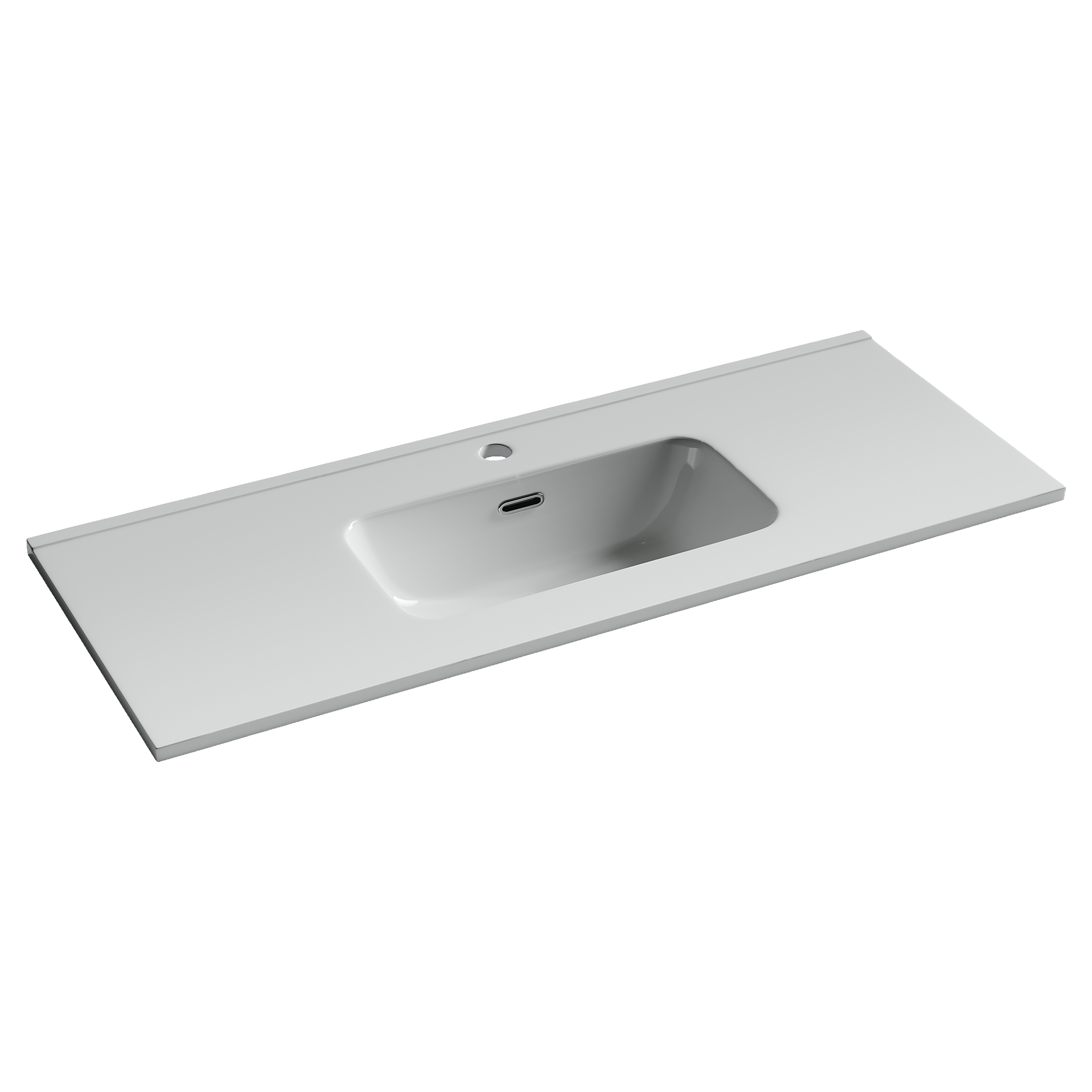 CN7027 Раковина мебельная накладная Compact 1010x395x170, цвет белый